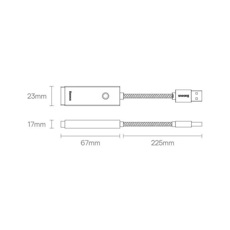 کارت شبکه USB باسئوس مدل OH002