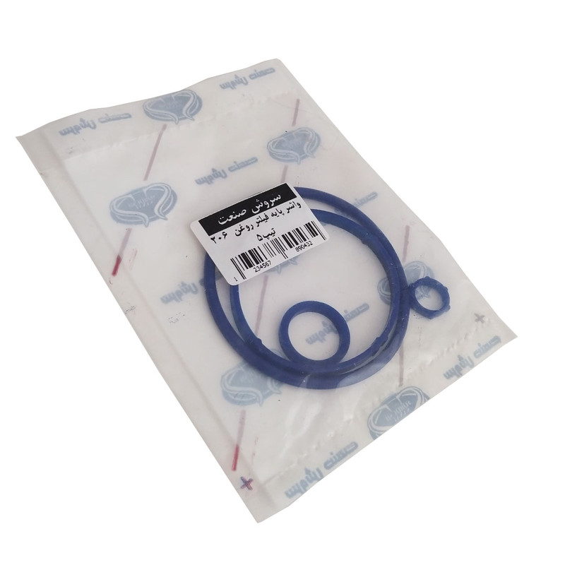 واشر پایه فیلتر روغن سروش صنعت کد FR-T5 مناسب برای پژو 206 تیپ 5 بسته 4 عددی