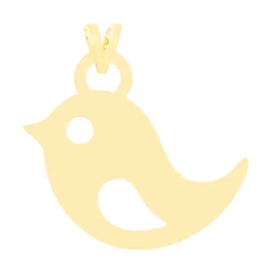 آویز گردنبند طلا 18 عیار زنانه الن نار مدل طرح پرنده ELN3779