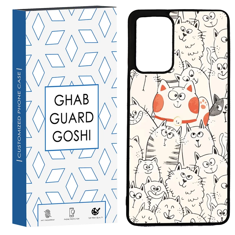 کاور قاب گارد گوشی طرح گربه کد TPU-024 مناسب برای گوشی موبایل سامسونگ Galaxy A72