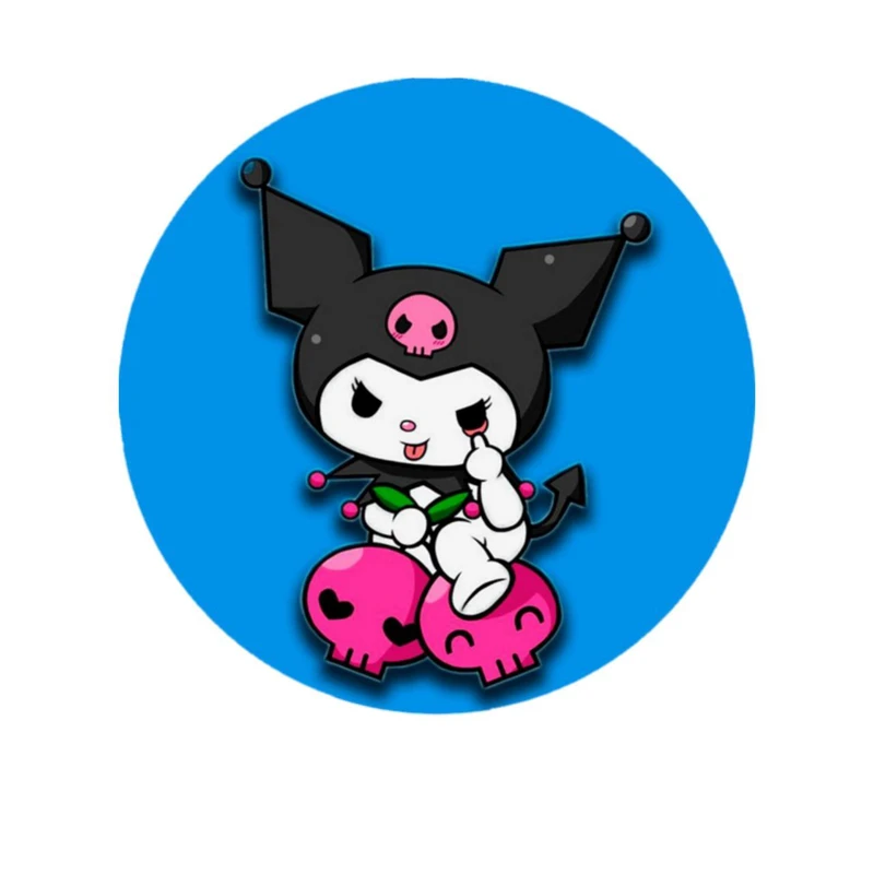 استیکر پارچه و لباس پاد آفرین مدل کارتونی کورومی kuromi کد 307