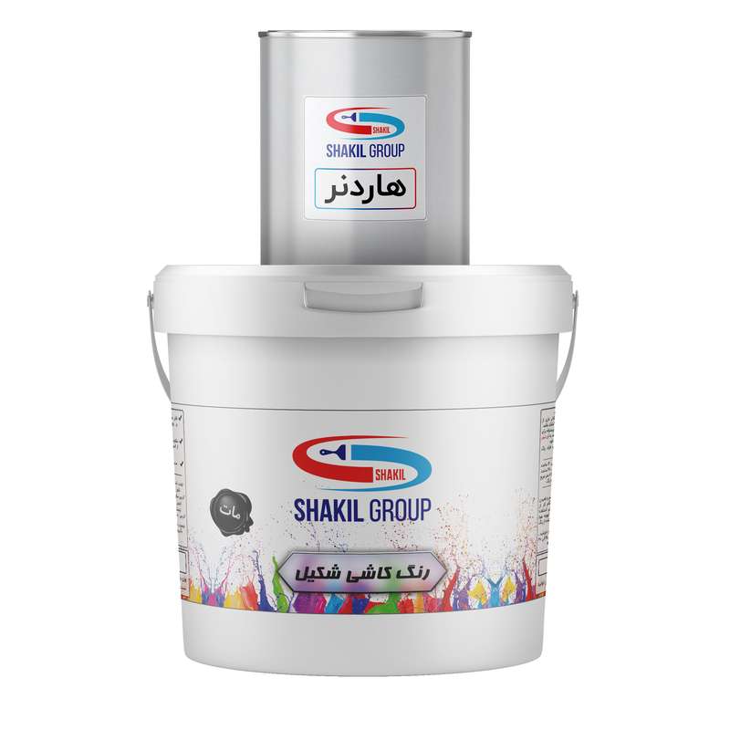 رنگ مخصوص کاشی آبی مات شکیل کد M-BLU وزن 5.4 کیلوگرم به همراه هاردنر