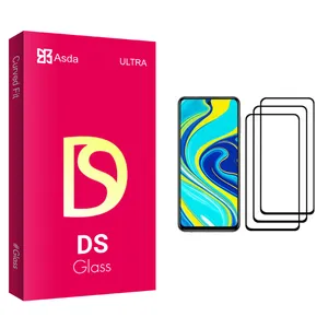 Asda DS glass Screen Protector For Xiaomi Redmi Note 9S Pack Of 3