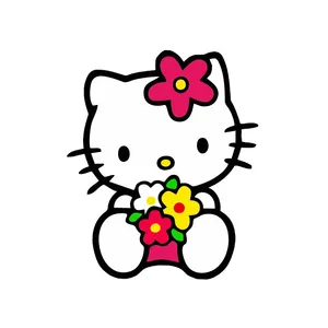 استیکر چوبی کودک مدل کیتی کد 001