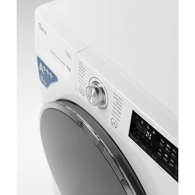 ماشین لباسشویی جی پلاس مدل GWM-P99W ظرفیت 9 کیلوگرم