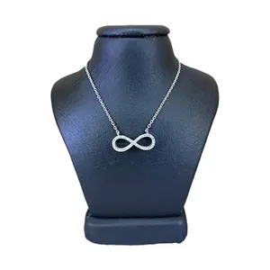 گردنبند نقره زنانه مدل بینهایت love for ever کد 59662