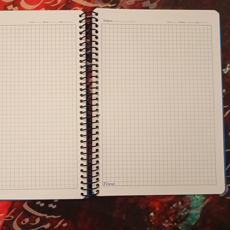 دفتر شطرنجی 100 برگ تیما مدل آناند