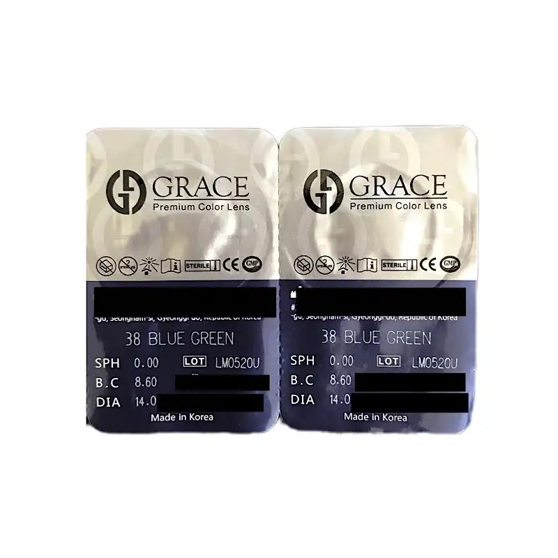 لنز چشم گریس شماره 38 رنگ سبز آبی