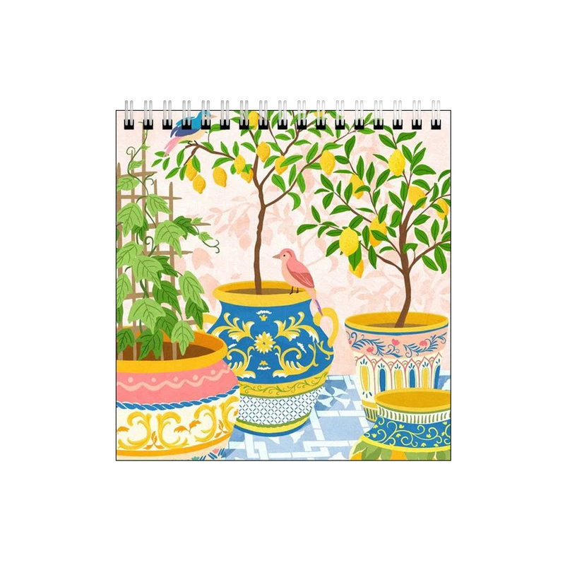 دفتر طراحی طرح گلدان و قناری ها کد 3508618