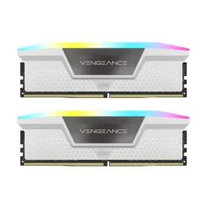 رم دسکتاپ DDR5 دو کاناله 5600 مگاهرتز CL36 کورسیر مدل  VENGEANCE RGB WHITE ظرفیت 32 گیگابایت