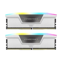 رم دسکتاپ DDR5 دو کاناله 5200 مگاهرتز CL40 کورسیر مدل VENGEANCE RGB WHITE ظرفیت 32 گیگابایت