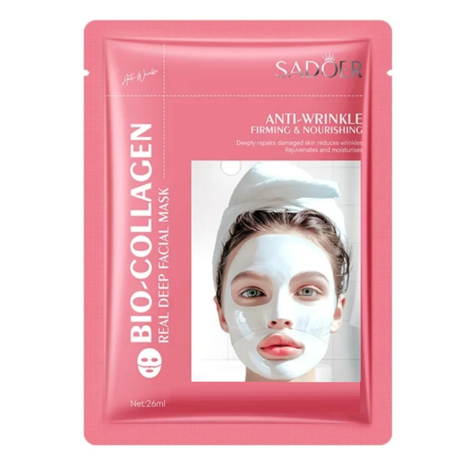 ماسک صورت سادور مدل بیوکلاژن مناسب برای انواع پوست حجم 26 میلی لیتر
