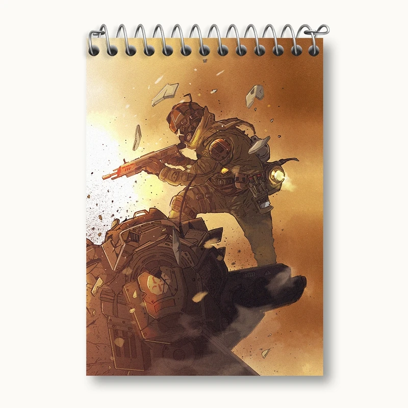 دفتر یادداشت 50 برگ خندالو مدل بازی تایتان فال (Titanfall) کد 32627