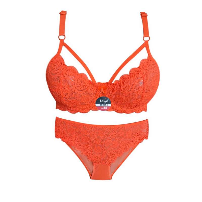 ست شورت و سوتین زنانه غوغا مدل هارنس  Oid-019 Nar