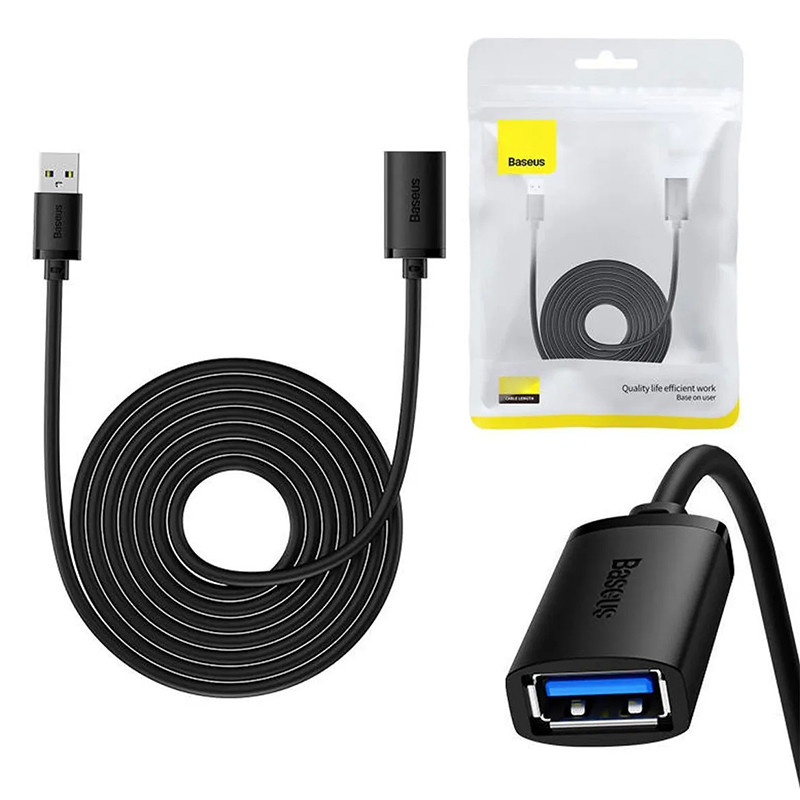کابل افزایش طول USB 3.0 بیسوس مدل AIRJOY طول 2 متر