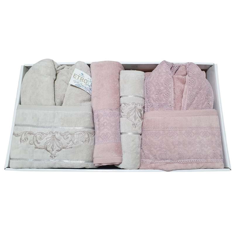 سرویس حوله پالتویی 12تکه اترو کد 205