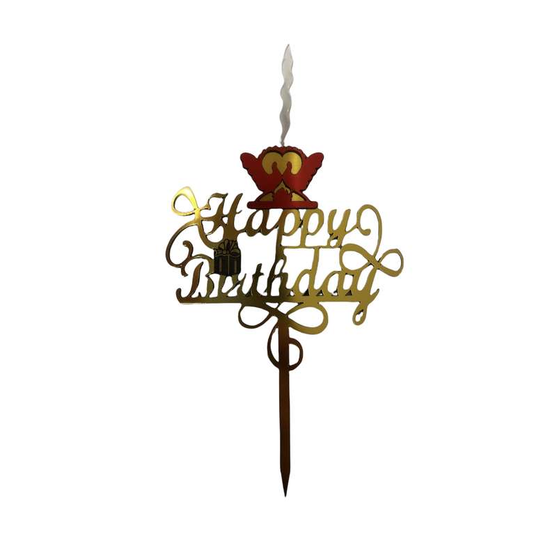 تاپر تزیین کیک مدل کیک کد HBD3