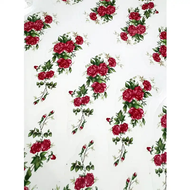 برچسب ترنسفر مدل گل کد mo.12 مجموعه 12 عددی