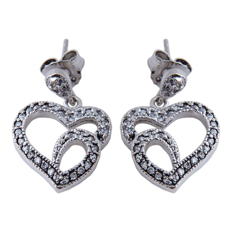 گوشواره نقره زنانه بازرگانی میلادی کد GZN_149 گوشواره نقره زنانه بازرگانی میلادی کد GZN_149