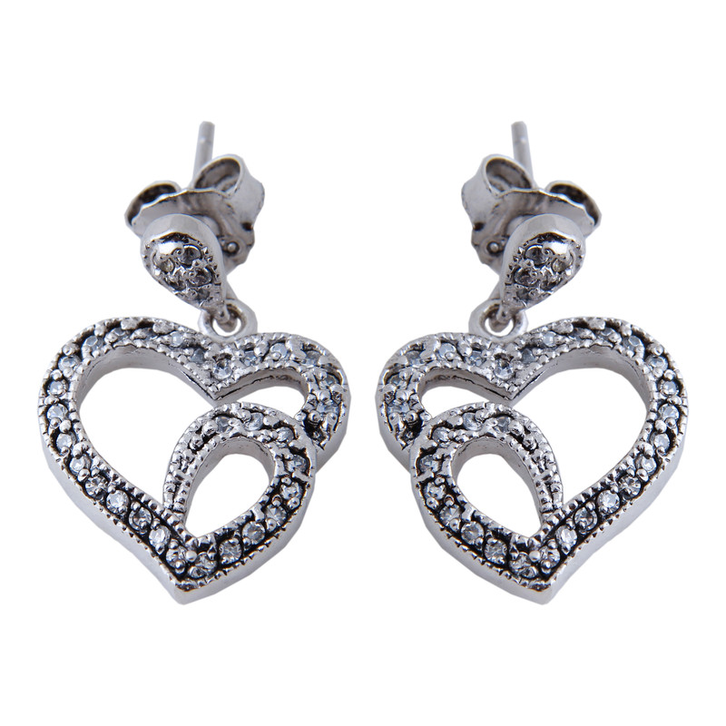 گوشواره نقره زنانه بازرگانی میلادی کد GZN_149 گوشواره نقره زنانه بازرگانی میلادی کد GZN_149