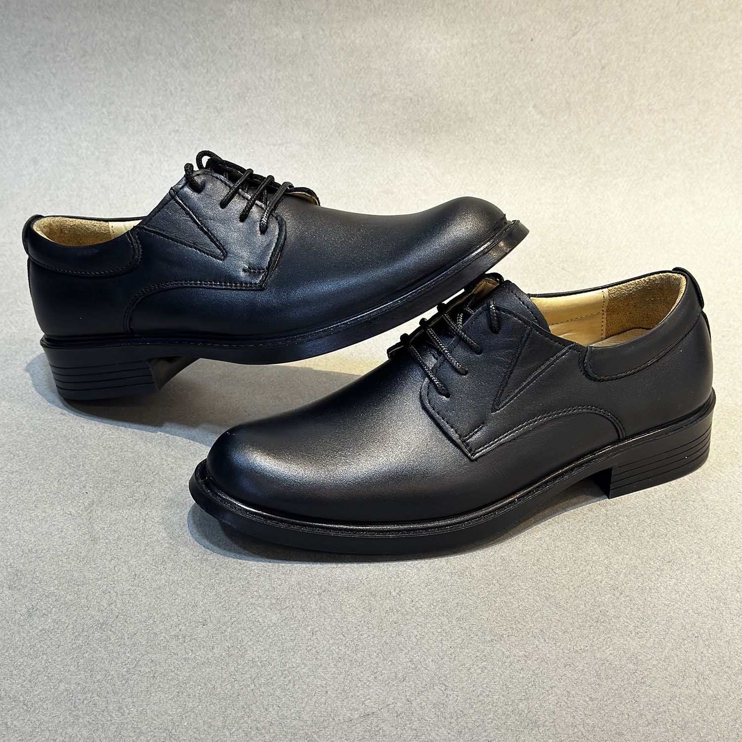 کفش مردانه مدل چرم طبیعی کد 00218 رنگ مشکی -  - 3