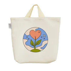 ساک خرید خندالو مدل گل قلبی کد 5604