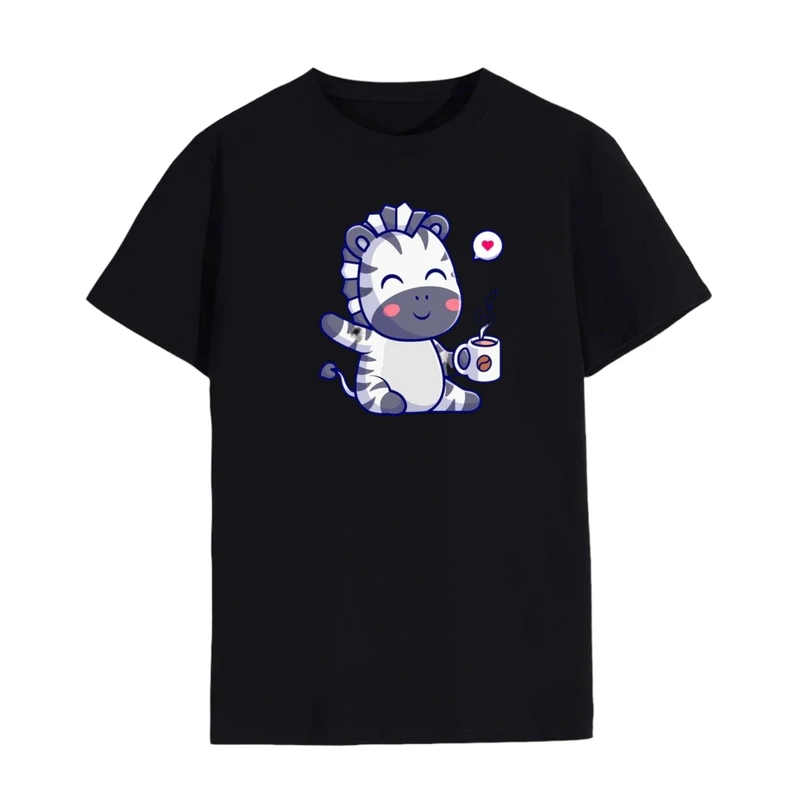 تی شرت لانگ آستین کوتاه زنانه مدل گورخر کد 4