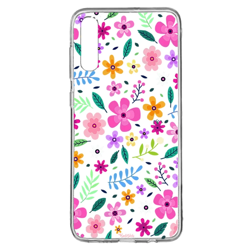 کاور طرح گل مناسب برای گوشی موبایل سامسونگ Galaxy A70