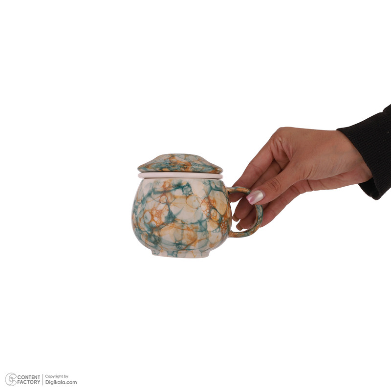 ماگ سرامیکی بومی مدل آبرنگی کد 001