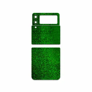 MAHOOT Green-Holographic Cover Sticker for Samsung Galaxy Z Flip3 5G