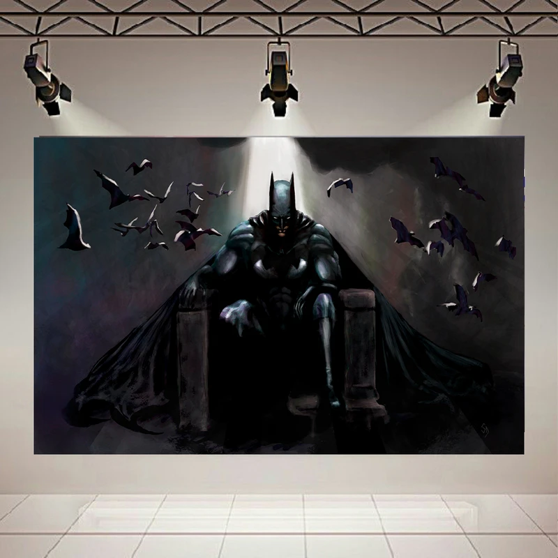 تابلو بوم طرح بتمن مدل Batman Gothic Contemplation کد AR30859