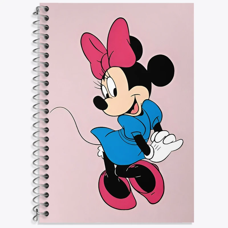 دفتر زبان 50 برگ خندالو مدل سه خط طرح میکی موس کد N2867