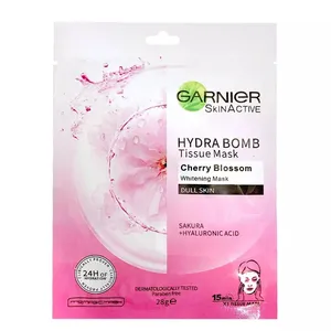 ماسک صورت گارنیه مدل شکوفه های گیلاس وزن 28 گرم