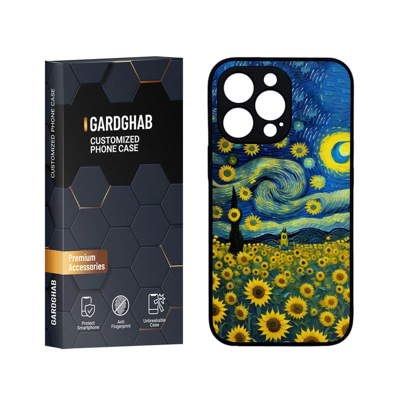 کاور گارد قاب مدل دورژله ای هنری مناسب برای گوشی موبایل اپل iPhone 13 Pro