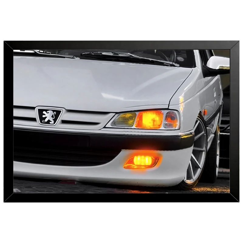 تابلو بکلیت طرح ماشین و خودرو پژو پارس (پرشیا) مدل B-po2160 فریم مشکی