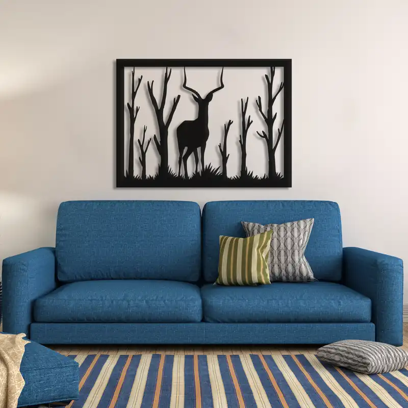 استیکر مدل چوبی ناویا طرح سکوت طبیعت2