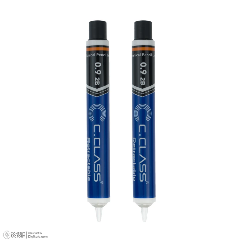 عکس شماره 3 : نوک مداد نوکی 0.9 میلی متری سی کلاس مدل mehanical بسته 2 عددی