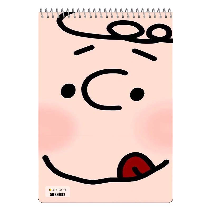 دفتر نقاشی 50 برگ سیمی کارنیکا طرح فیلم بادام زمینی ها مدل The Peanuts کد 28959