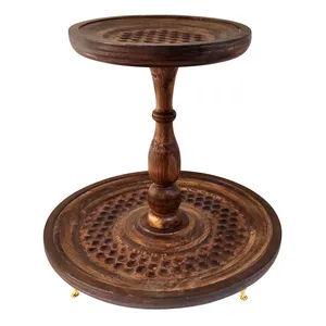 میوه خوری چوبی مدل دو طبقه کد DO-T121