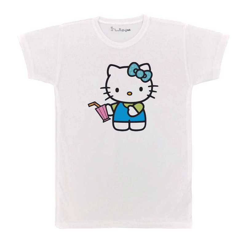 تی شرت بچگانه پرمانه طرح Kitty کد pmt.2422