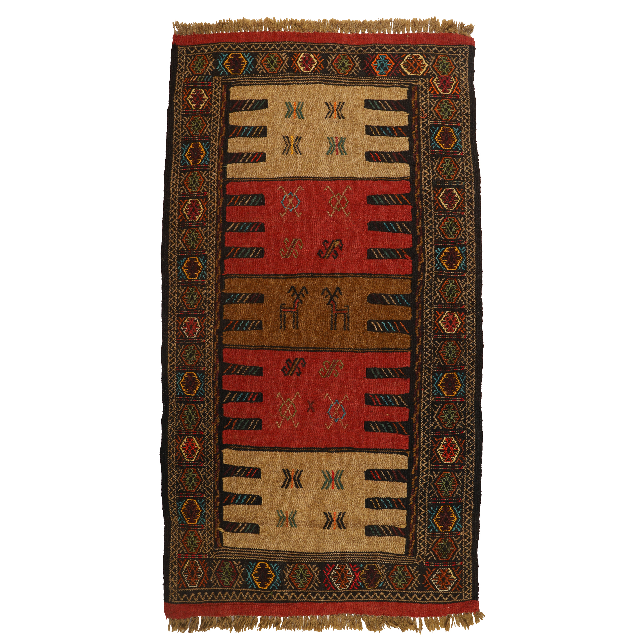 گلیم دستبافت دومتری کد 1403127