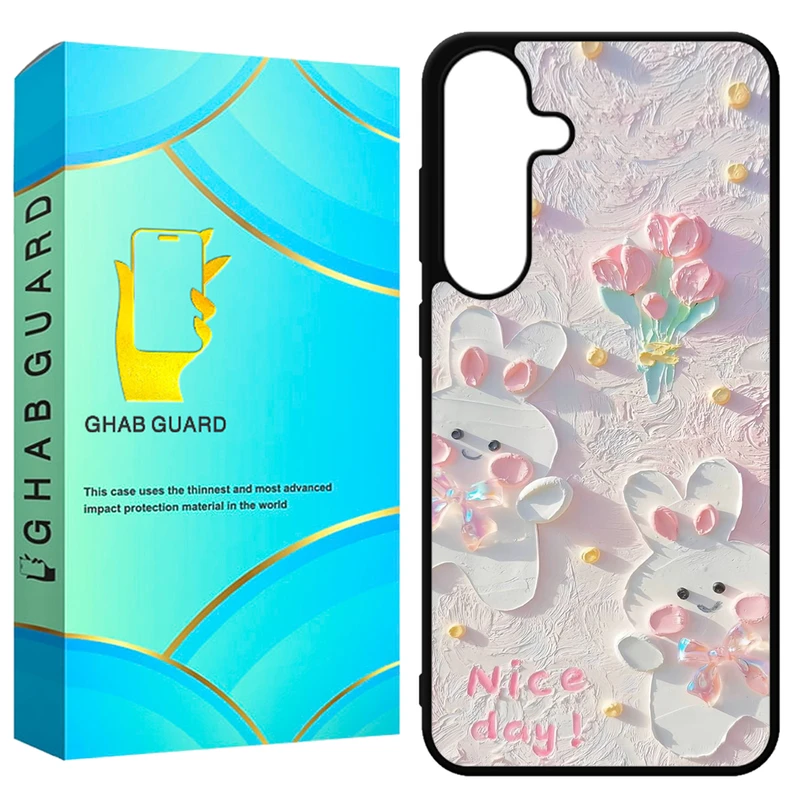 کاور قاب گارد طرح خرگوش مدل GCHPS24 مناسب برای گوشی موبایل سامسونگ Galaxy S24