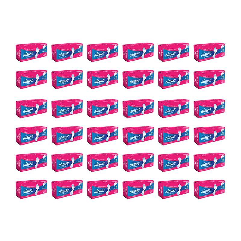 نوار بهداشتی آلاوه مدل cotton Large مجموعه 36 عددی