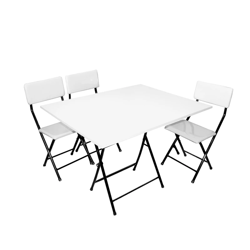 میز و صندلی ناهارخوری سه نفره میزیمو مدل تاشو کد 10203 