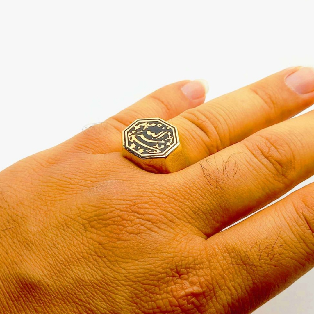 انگشتر مردانه مدل حسبی الله 6659