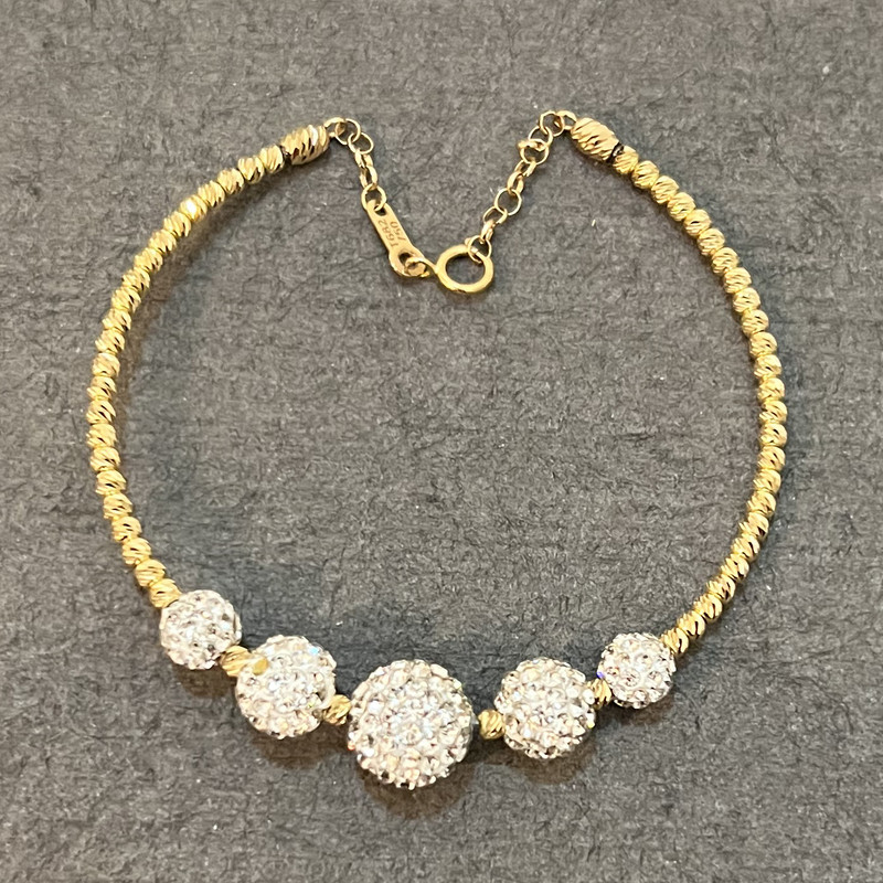 دستبند النگویی طلا 18 عیار زنانه دوست خوب مدل dk048