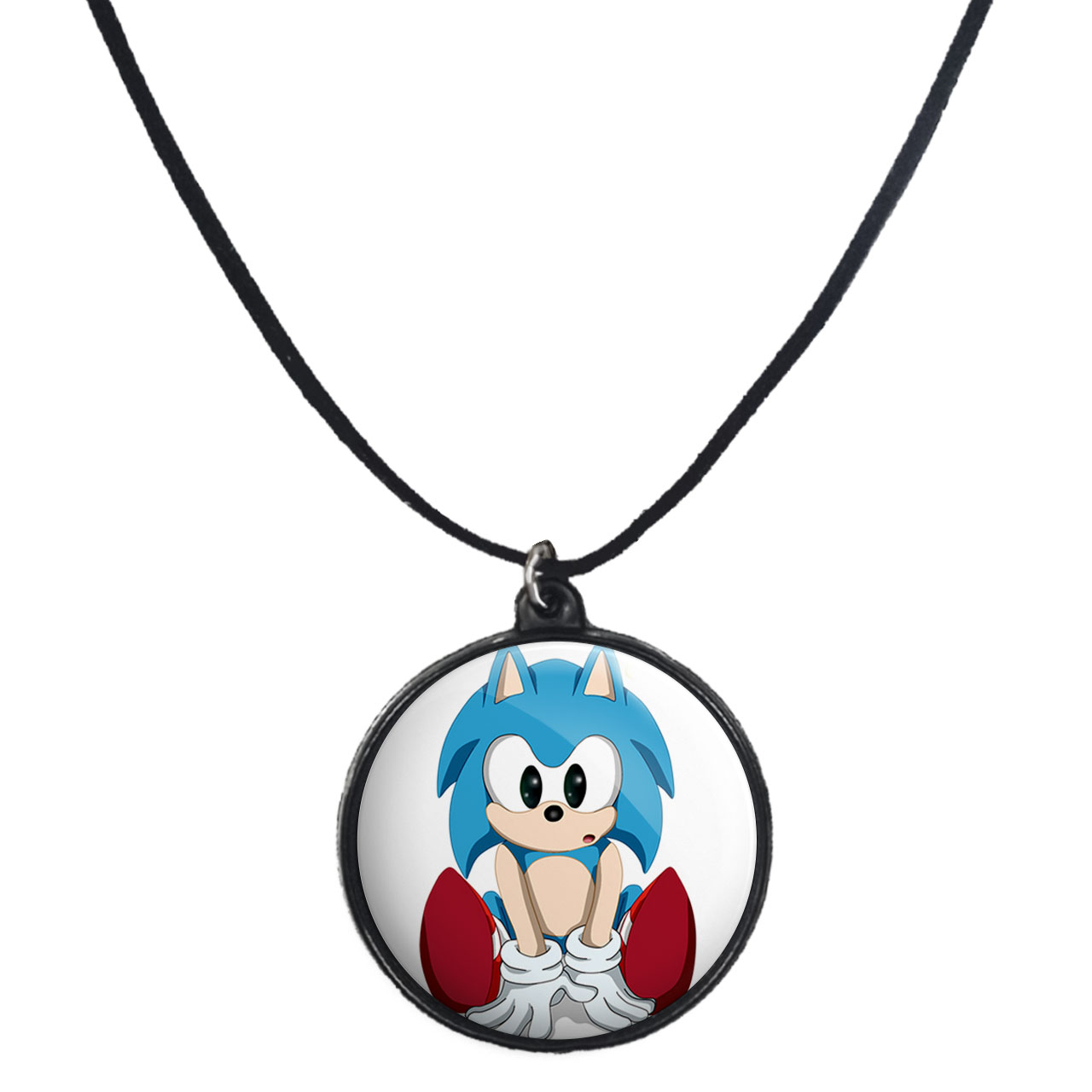 گردنبند پرمانه طرح سونیک کد pmb.15063 مدل دو طرفه