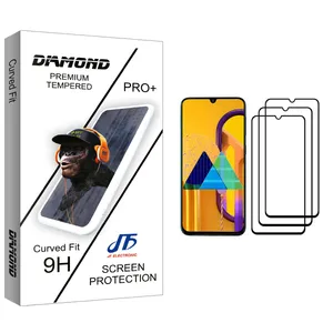 JF Diamond glass Screen Protector For Samsung Galaxy M30s Pack Of 3