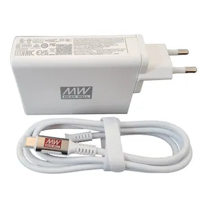 شارژر دیواری 100 وات مینول مدل NGE100-GAN به همراه کابل تبدیل USB-C