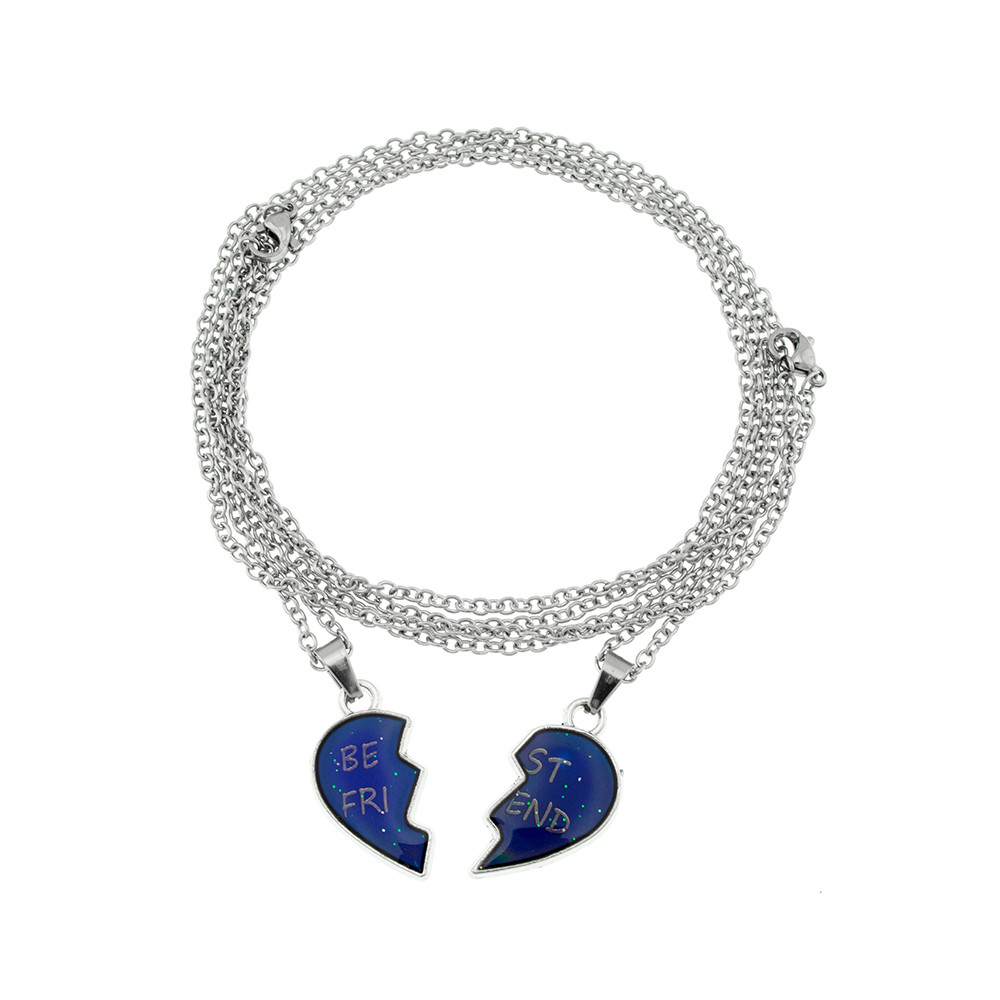 گردنبند برانت مدل جادویی تغییر رنگ بهترین دوست مجموعه 2 عددی